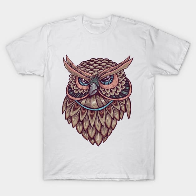 Owl T-Shirt by AhmadMujib